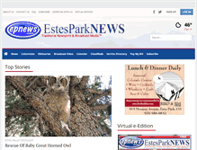 Tablet Screenshot of estesparknews.com